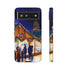 Shopping at the Christmas Market - Impact Resistant Phone Case Google Pixel 6 Glossy
